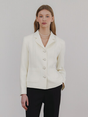 Bella tweed jacket - Ivory