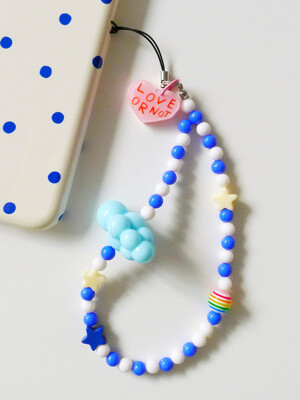 Sunday Sky-Blue Cloud Beads Strap