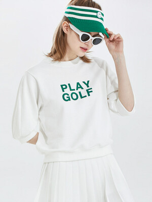 NEW PLAY GOLF 플레이골프 볼륨반팔 티셔츠 WHITE