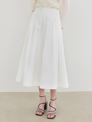 Pintuck A-Line Skirt NEW5XS342