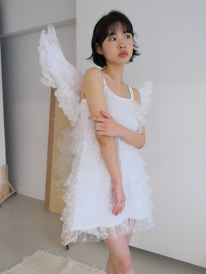 SHA EMBROIDERY CANCAN DRESS _WHITE