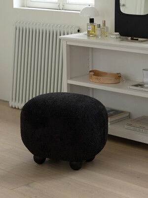 [배송 4-6주 소요] Pebble Stool (Black)