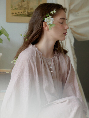 Lumiere linen dress - misty rose 루미에르 린넨 드레스