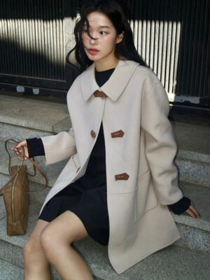 Buckle point handmade coat - Beige