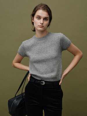 Puno short sleeve knit (Gray)