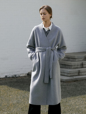 Handmade wool long coat