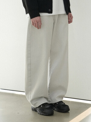 [-6cm 숏버전 추가] M251 COTTON WIDE PANTS_LIGHT GRAY
