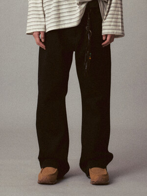 CONSTANCY SEMI FLARE PANTS_BK