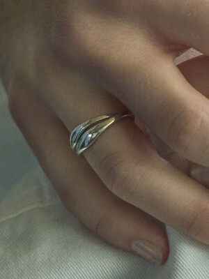 CURVE LAYERED RING #0002