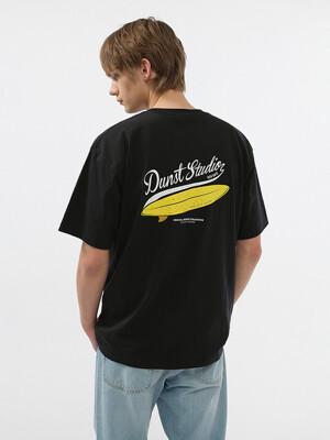 UNISEX SUMMER HOLIDAY SURF BOARD T-SHIRT BLACK_M_UDTS5B133BK
