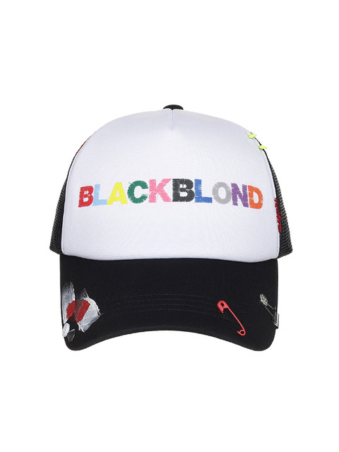 BLACKBLONDのBBD Vintage Clash Trucker Mesh Cap 블랙블론드]BBD Vintage Clash Trucker Mesh Cap (Black)