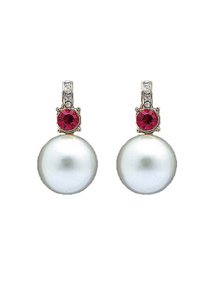 simple pearl earrings