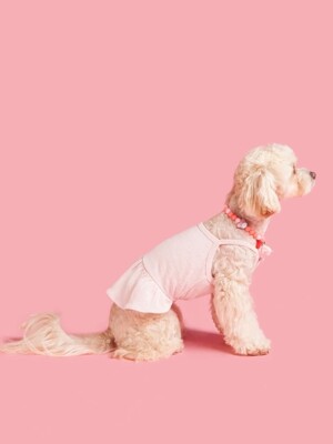 Basic linen Dress-pink