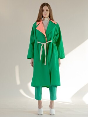 Vivid Trench Coat Green (TESLC06)