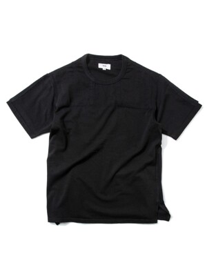 Asymmetric T-shirts #002_[black]