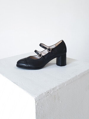 Lily Mary Jane Pumps (Black)