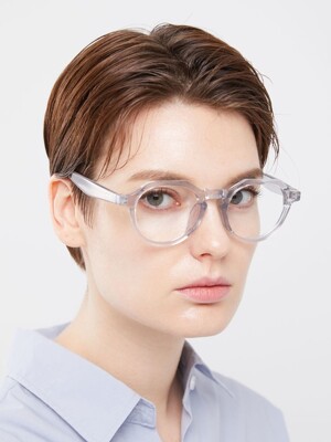 Russell GRAY CRYSTAL 투명 뿔테 안경