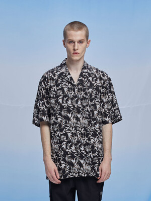 Hawaiian Form C Type Shirt - Black