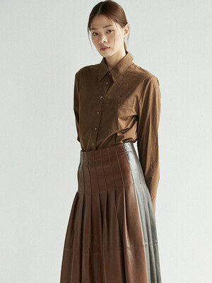 YEOUINARU One pocket basic shirt (6color)