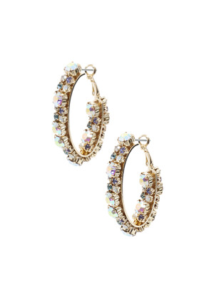 Crystal Hoop Earrings