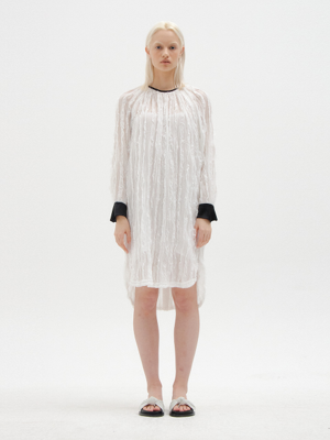 SWAN Laced Dress - White