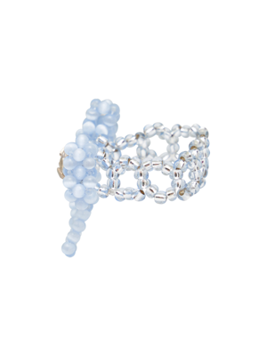 RuRu Ribbon Beads Ring (Sky Blue)