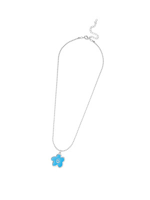June Flower Necklace_Blue
