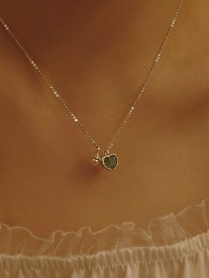 Alice Heart Pearl Necklace