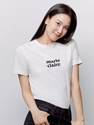 마리끌레르 로고 나염 티셔츠(MODBTS12M4)