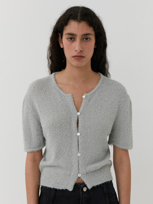 FANCY BALLOON CARDIGAN (GREY)