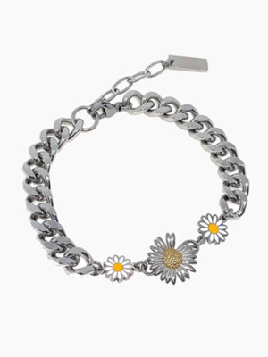 Mix sunflower chain bracelet