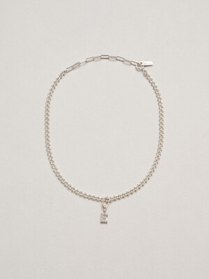 sparkling chain initial anklet