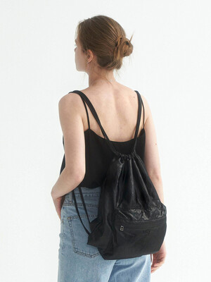 Shine String Backpack (Black)