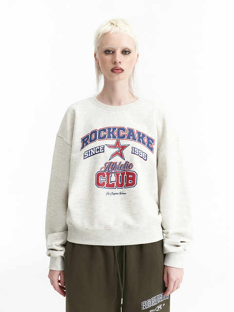 티셔츠 - 락케이크 (ROCKCAKE) - All Star Club Sweatshirt - Oatmeal