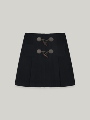 DOUBLE TOGGLE SKIRT (NAVY)
