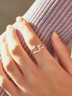 silver knot-ring