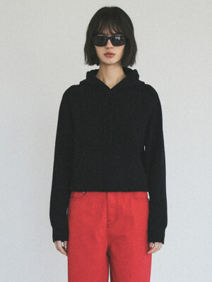 [Essential]Always Hoodie Knit_CTK215(Black)