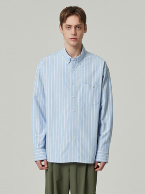 oversized oxford stripe shirt_CWSAM24207BUX