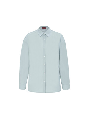 24SS Cotton Overfit Shirt - Blue