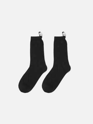 [Atelier] Label Point Lumi Socks_LXLAM24810BKX