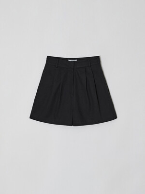 TWO TUCK COTTON SHORTS (3COLOR)