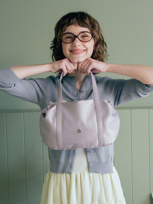Aurora Shirring Duffle Mini Bag_Lilac