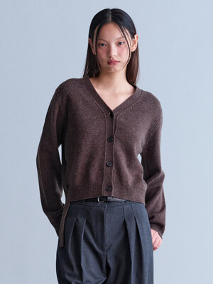 Signature Wool Knit Cardigan  Brown (KE495AM01D)