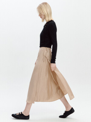 Layered Strap Wrap Skirt
