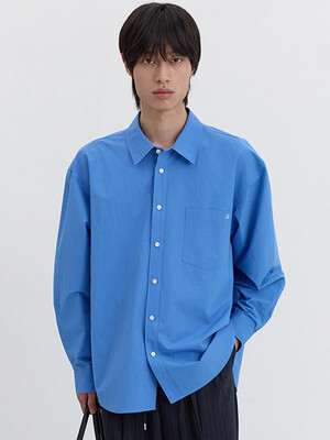 UNISEX CLASSIC OVERSHIRT BLUE_M_UDSH5B123B3