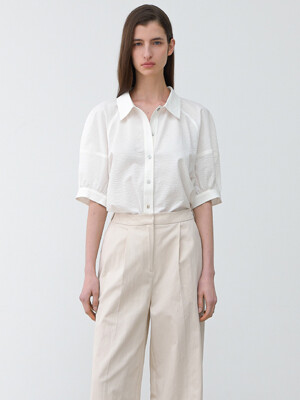 RAGLAN PUFF WRINKLE BLOUSE(BL-4342)