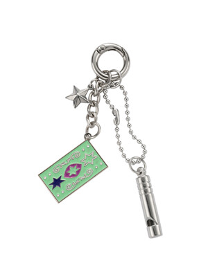 whistle keyring-mint