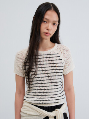 REGA STRIPE KNIT_NATURAL