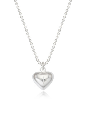 sparkle heart necklace