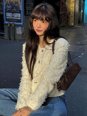 [수입소재]Classic Boucle Tweed Jacket_3color